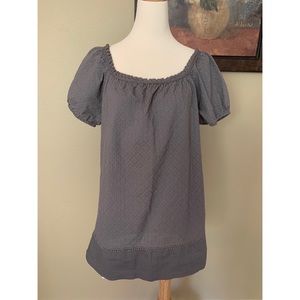 Juicy Couture Polka Dot Gray Top